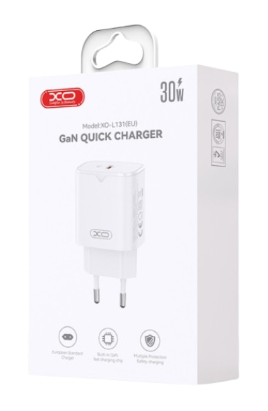 Мережевий зарядний пристрій XO L131/30W USB-C White
